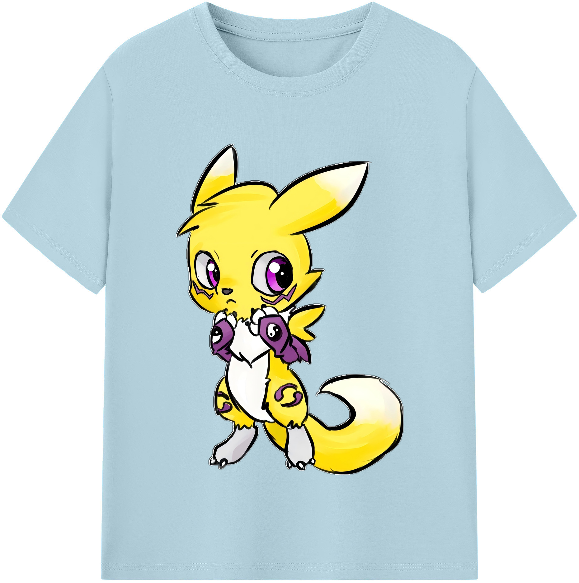 （画像用） Digimon デジタルモンスター/デジモン 綿100％半袖Tシャツ（フロントプリント）